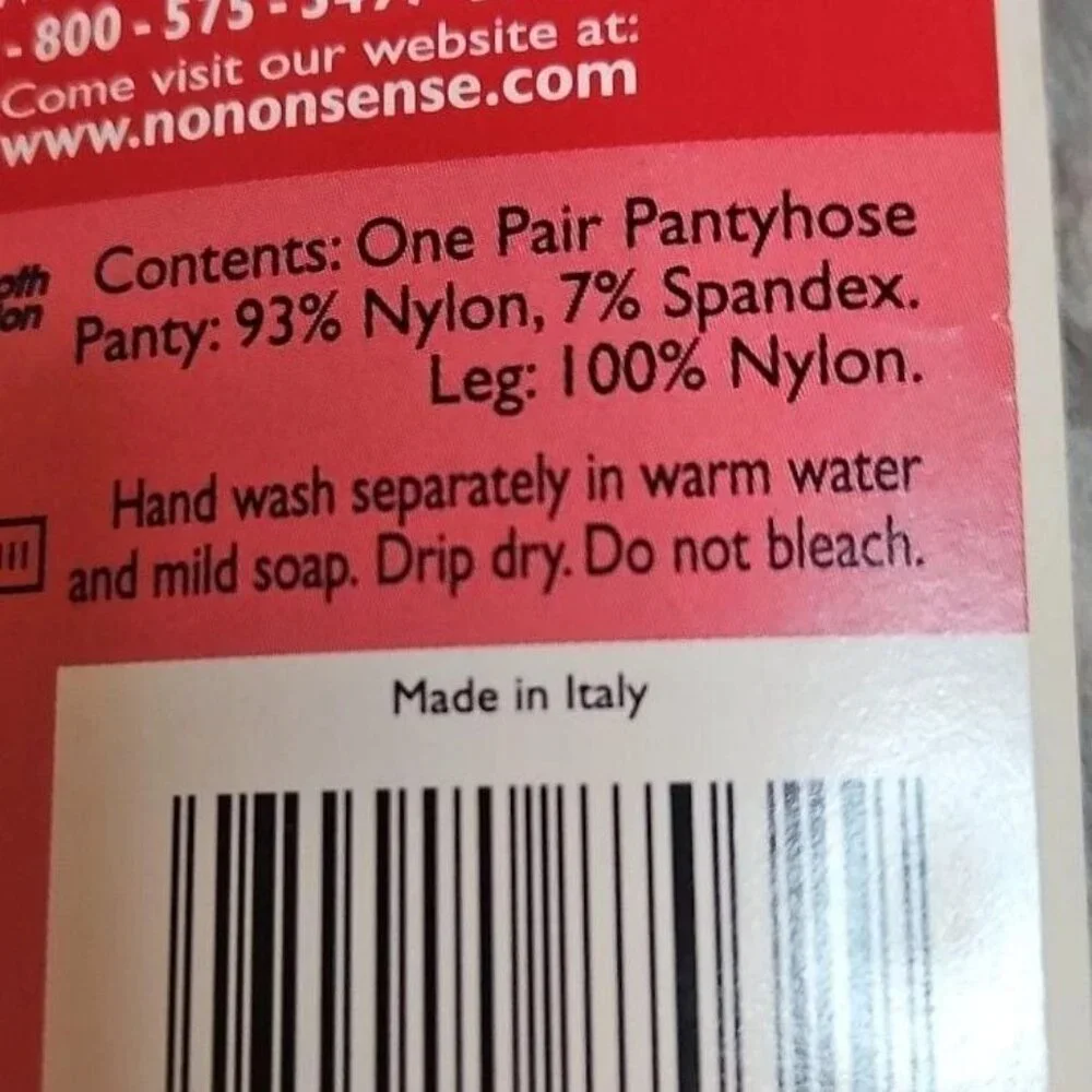 No‎ Nonsense Regular Nylon Spandex Pantyhose, Off White, Size B Formal Princess